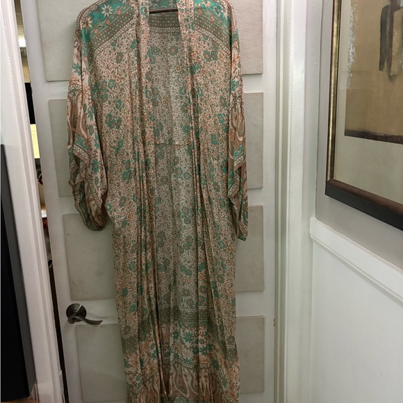 Spell & The Gypsy Original Kimono Sage Blossom Vintage - Picture 4 of 7